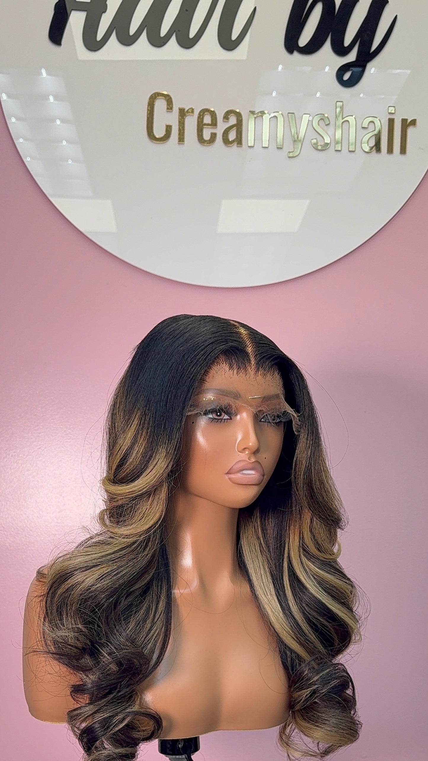 Chocolate brown with caramel highlights
