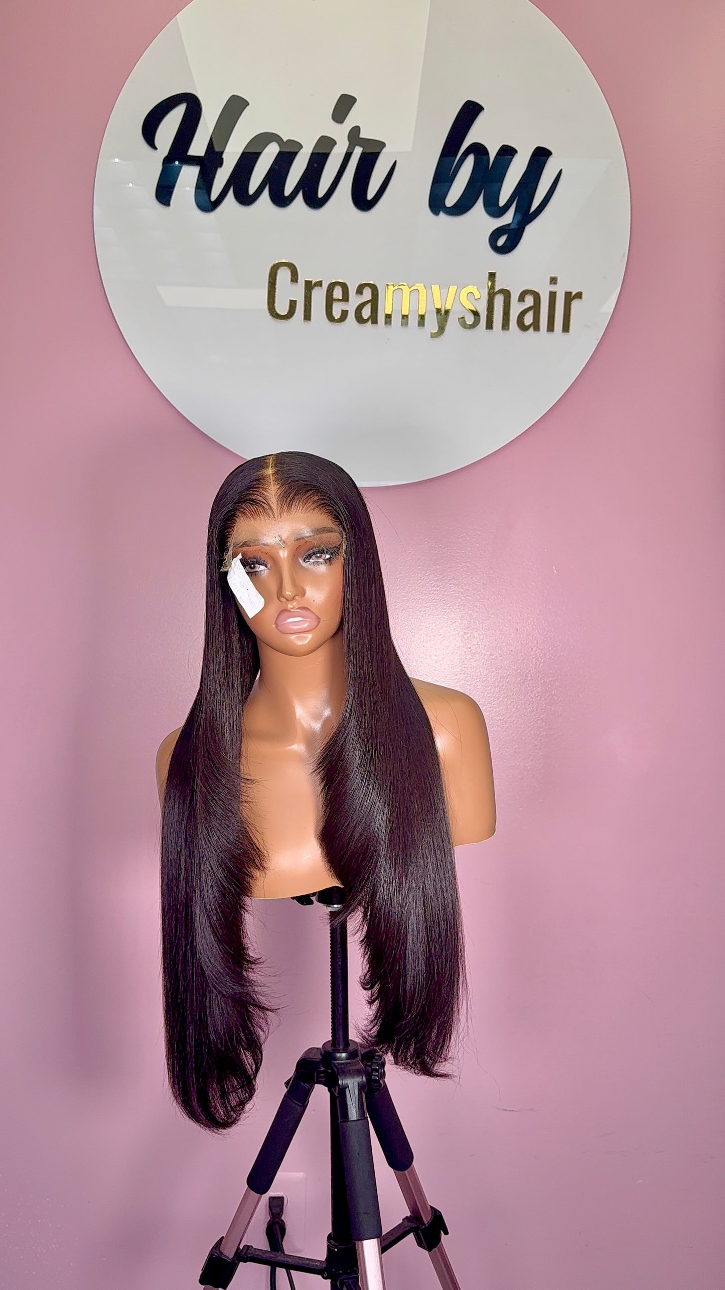 Straight wig Wolf Cut Style