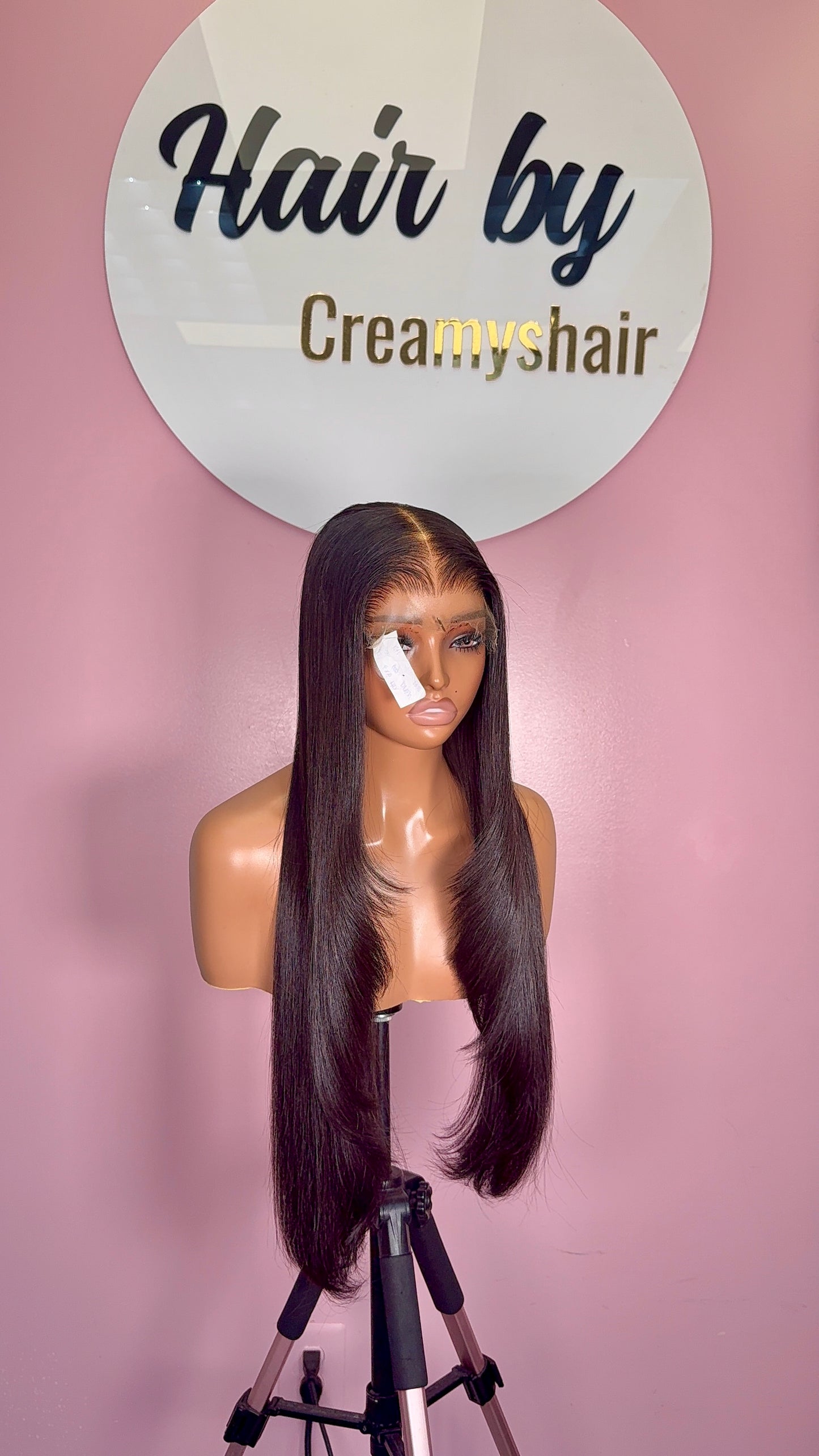 Straight wig Wolf Cut Style